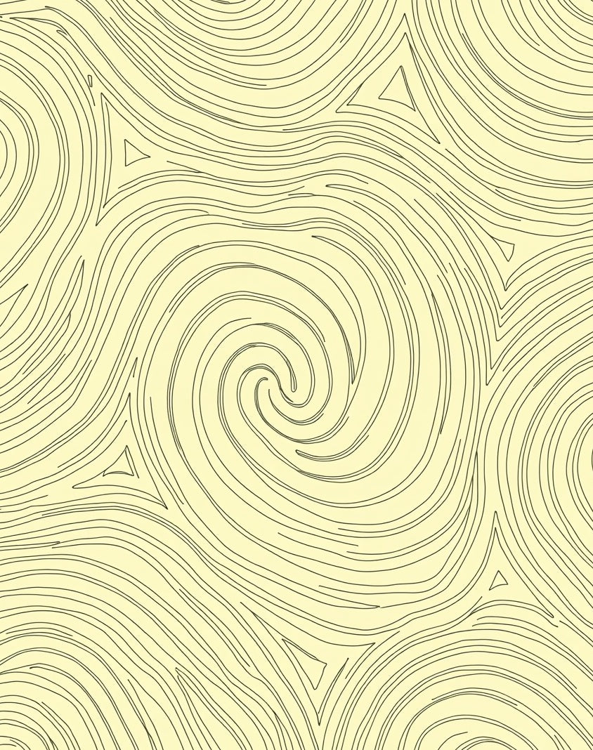 Abstract Swirls Triangles Pattern Rug
