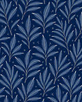 Elegant White Feather Leaf Pattern Rug