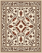 Ornate Floral Vine Pattern Rug