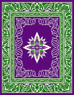 Bold Floral Frame Design Rug