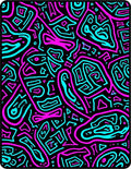 Retro Neo-Tribal Abstract Pattern Rug
