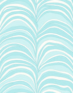 Cool Blue Layered Abstract Design Rug