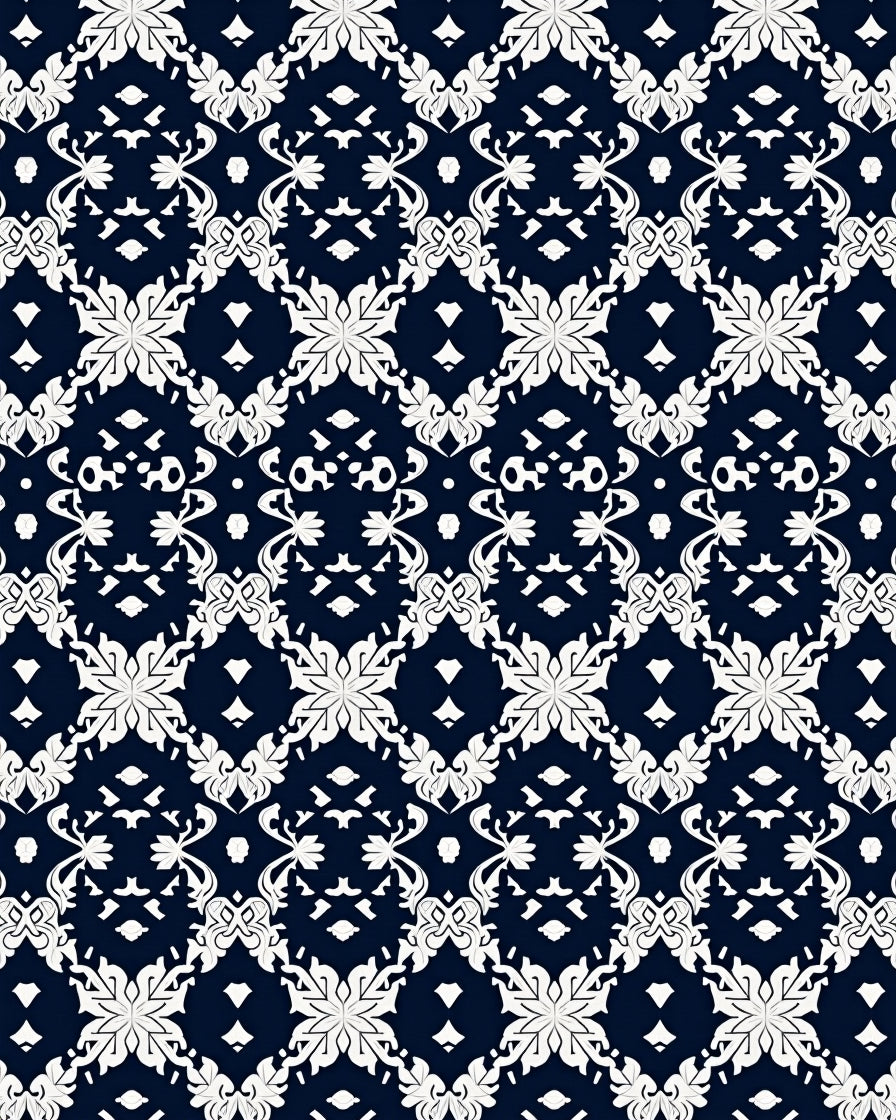 Traditional Floral Symmetrical Dark Rug