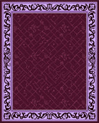 Ornate Floral Lattice Pattern Rug