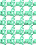 Mint Geometric Ice Crystal Pattern Rug