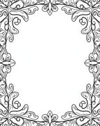 Ornate Floral Scrollwork Design Rug