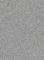 Abstract Black White Maze Pattern Rug