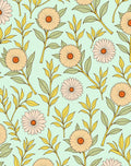 Retro Floral Pattern Design Rug