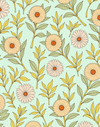Retro Floral Pattern Design Rug