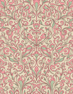 Vintage Floral Swirls Cream Rug