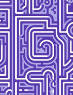 Modern Maze Linear Pattern Rug