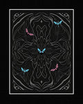 Mystical Dragonfly Mandala Design Rug