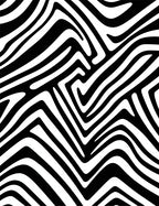 Bold Black And White Animal Print Rug