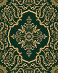 Intricate Floral Scrollwork Pattern Rug