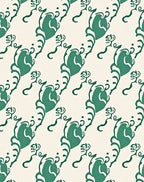 Elegant Verdant Floral Damask Rug