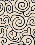 Abstract Swirl Modern Pattern Rug