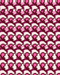 Ornate Pink Swirl Pattern Design Rug