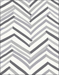 Chevron Gray Stripes Pattern Rug