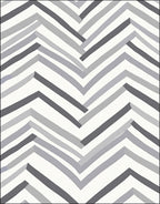 Chevron Gray Stripes Pattern Rug
