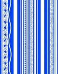Elegant Blue White Stripe Pattern Rug