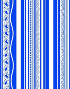 Elegant Blue White Stripe Pattern Rug