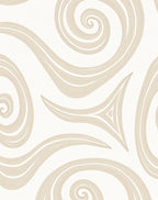 Abstract Swirls Neutral Toned Rug