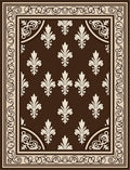 Classic Fleur-de-lis Pattern Rug