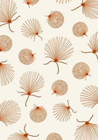 Minimalist Shell Fan Art Rug