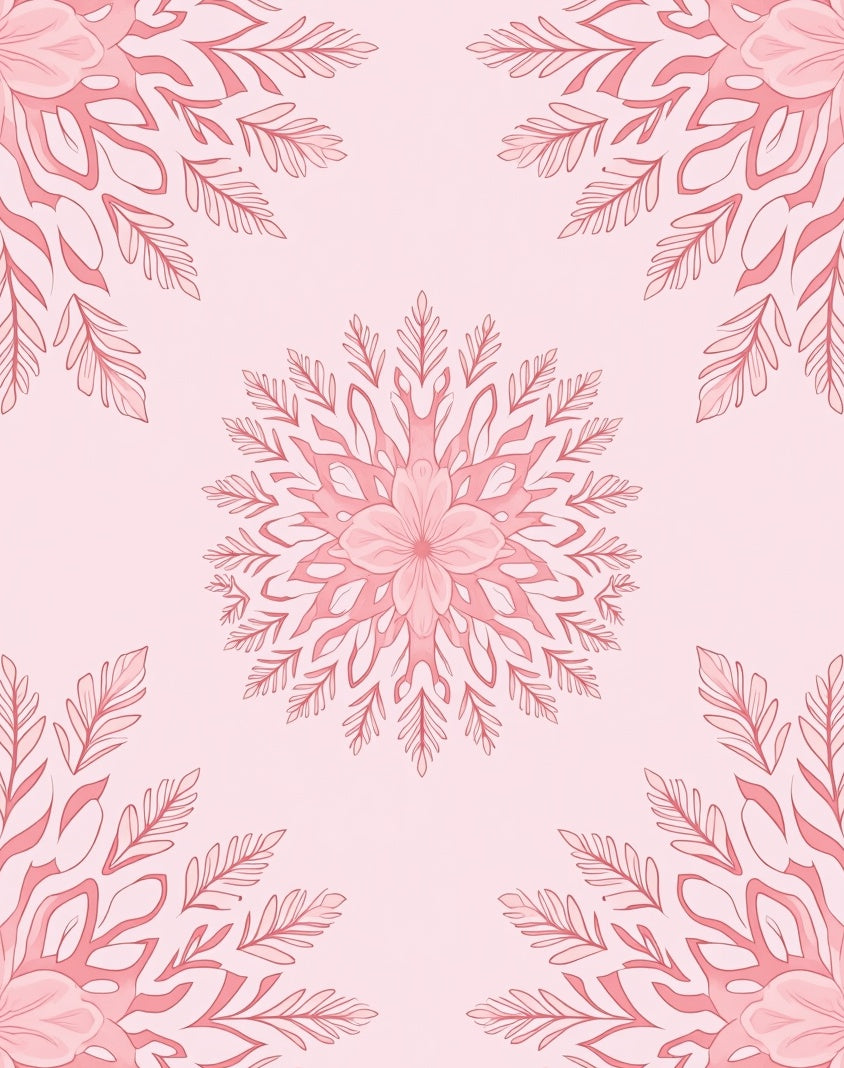 Delicate Floral Mandala Pattern Rug