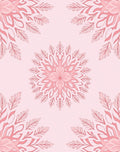 Delicate Floral Mandala Pattern Rug