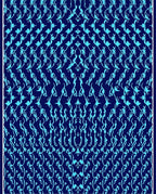 Royal Blue Teal Floral Pattern Rug