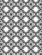 Ornate Scroll Work Lace Pattern Rug