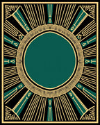 Art Deco Sunburst Pattern Rug