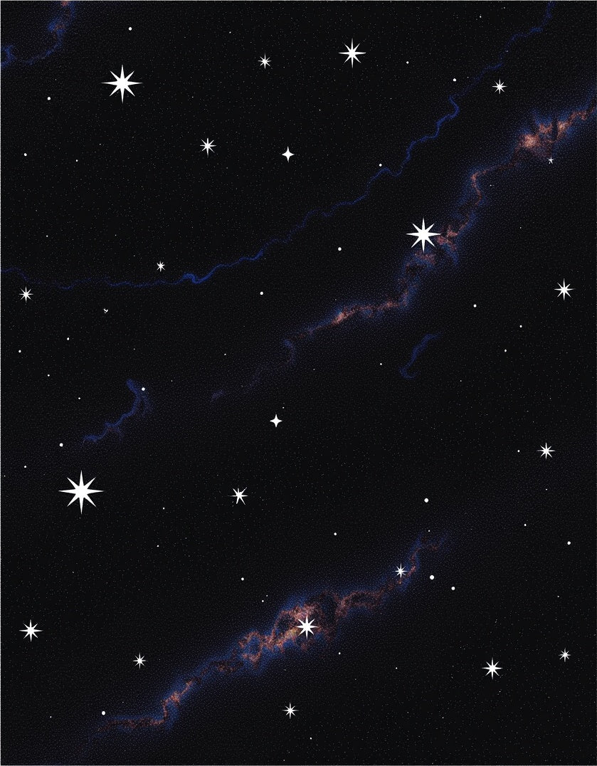 Cosmic Starry Nebula Design Rug
