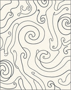 Whimsical Swirl Pattern Rug