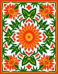 Vibrant Floral Patterned Harmony Rug