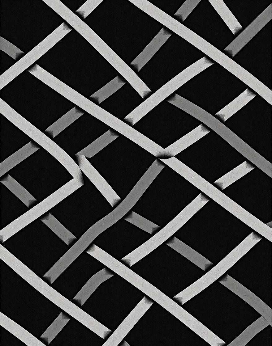 Interwoven Geometric Pattern Rug