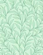 Verdant Botanical Vine Pattern Rug
