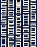Modern Geometric Cream Columns Rug
