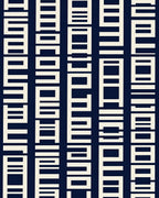 Modern Geometric Cream Columns Rug