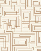 Geometric Lines Rectangles Pattern Rug