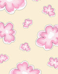 Pink Floral Cloud Pattern Design Rug