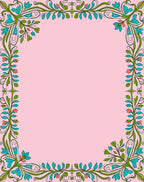 Elegant Floral Swirls Accent Rug