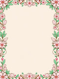 Floral Branch Pink Petal Design Rug