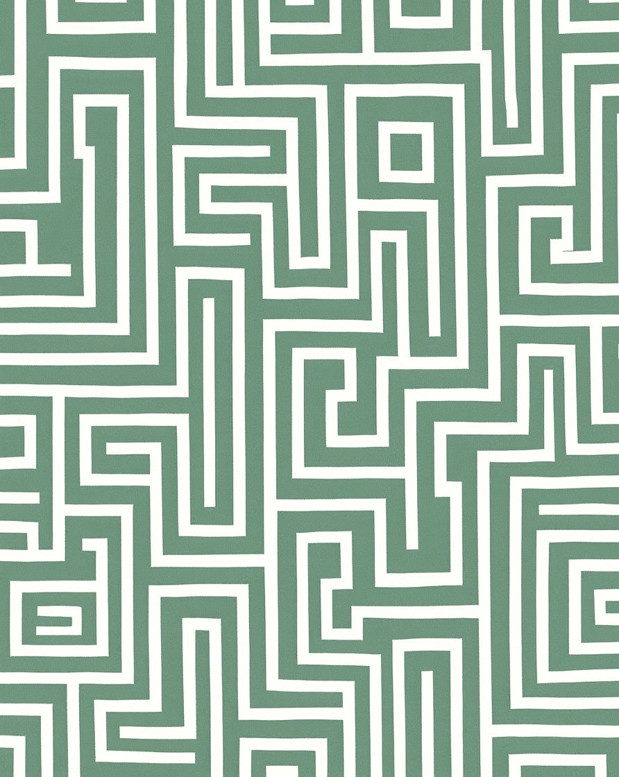 Geometric Maze Pattern Rug