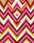 Bold Colorful Chevron ZigZag Pattern Rug