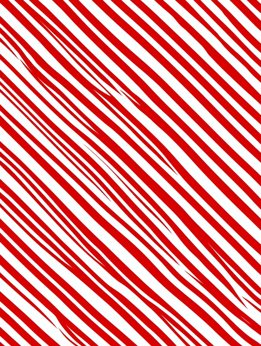 Dynamic Red White Stripes Pattern Rug