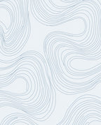 Serene Wave Contour Pattern Rug