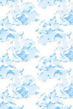 Abstract Blue Water Pattern Rug