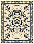 Mandala Style Ornate Classic Rug